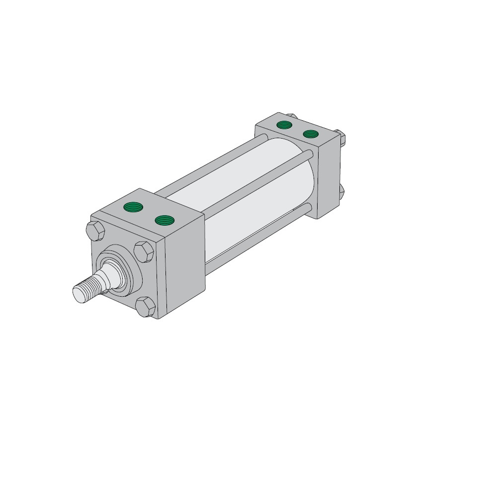 S4AK-02A1D-AAA2 NUMATICS/AVENTICS NFPA CYLINDER<BR>A SERIES 1 1/2" BORE 2" STROKE, BOTTOM TAP, MAGNET